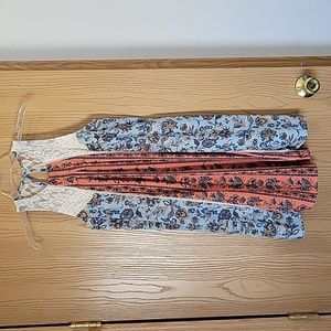 Blue and orange dress